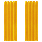 Zasłony zaciemniające 2 pcs Musztardowy Żółty 140 x 225 cm