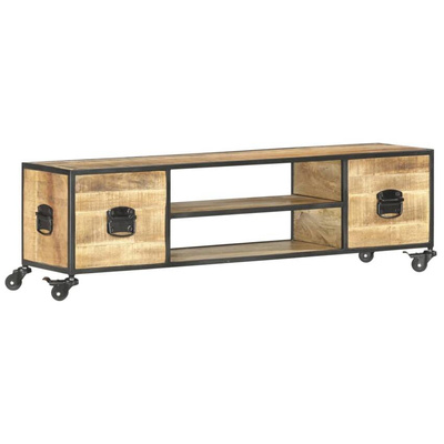 vidaXL Szafka pod TV, 130 x 30 x 39 cm, lite drewno mango