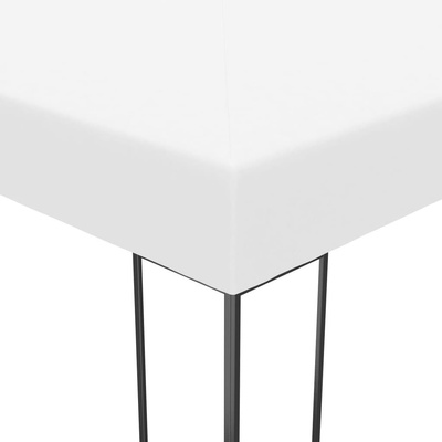 vidaXL Altana ogrodowa z malowanej proszkowo stali, 4x3x2,7 m, biała