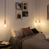 Lampa Wisząca Szklana Zielona E14 15cm L Abruzzo Koloreno