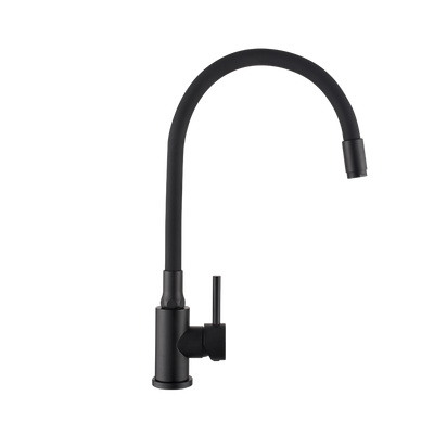 Bateria zlew. silva z elastyczną wylewką, czarny BZ-86-004-L Invena