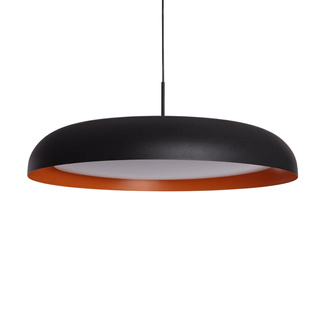 Lampa Wisząca Okrągła Czarna 28W ?40cm Abruzzo Solletico