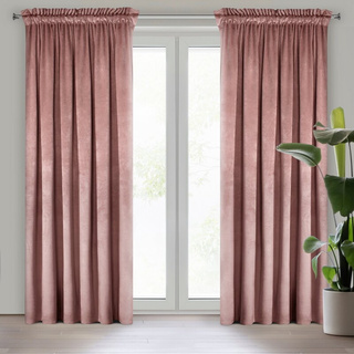 Zasłona Rosa ciemnoróżowa 140x270 model standard