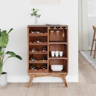 Stojak Brązowy 60 x 30 x 90 cm Lite Drewno Recyklingowe