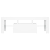 vidaXL Szafka pod TV z oświetleniem LED, biała, 120x35x40 cm