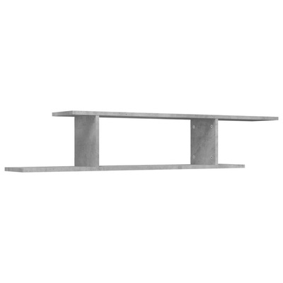 vidaXL Wisząca szafka pod TV, szarość betonu, 125x18x23 cm