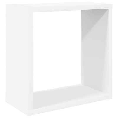 vidaXL Półki ścienne kostki, 2 szt., białe, 30x15x30 cm