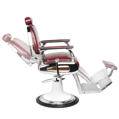 Gabbiano fotel barberski Moto Style bordowy 114959