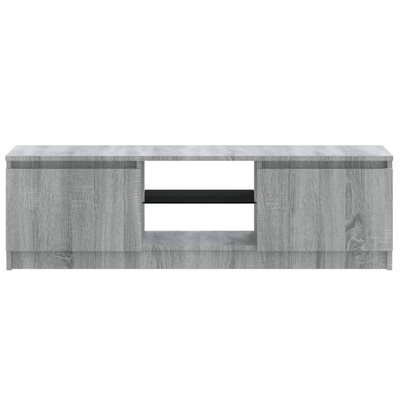 vidaXL Szafka pod TV z LED, szary dąb sonoma, 120x30x35,5 cm
