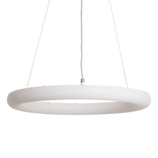 Lampa Wisząca ring 48W ?50cm Nowoczesna Biała Abruzzo Bellissima