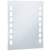 vidaXL Ścienne lustro łazienkowe z LED, 50 x 60 cm