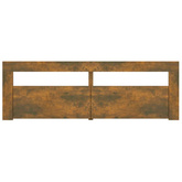vidaXL Szafka pod TV z oświetleniem LED, przydymiony dąb, 120x35x40 cm