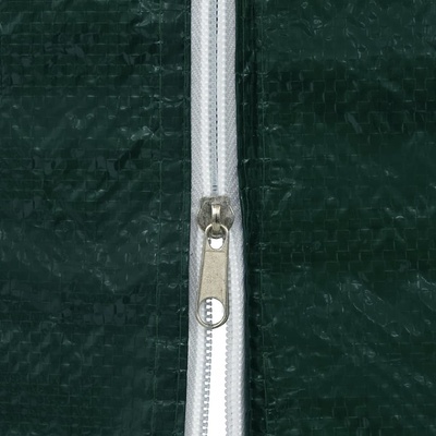 Ścianki boczne namiotu, 2 szt., z suwakiem, PE, zielone