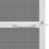 Screen na owady z zawiasami Biały i czarny 120 x 240 cm