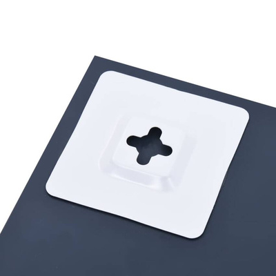 vidaXL Lustro ścienne z półką, 60x60 cm, hartowane szkło