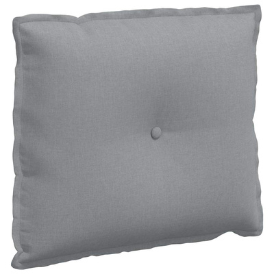 Poduszka na plecy Jasnoszary 60 x 19 x 50 cm tkanina