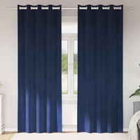 Zasłony zaciemniające 2 pcs Ciemnoniebieski 140 x 245 cm