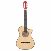 Gitara akustyczna z wycięciem, 6 strun, 38", drewno lipowe