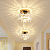 Lampa sufitowa Abigali Cristal E27 złoty