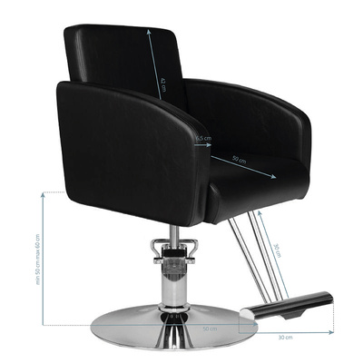 Hair System fotel fryzjerski HS40 czarny 126388
