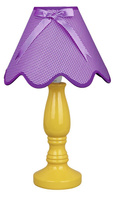 Lampka stołowa nocna ceramiczna żółto-fioletowa 60W E27 Lola Candellux 41-84378