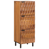 Highboard Wykończenie w kolorze brązowego akacji Drewno z mango