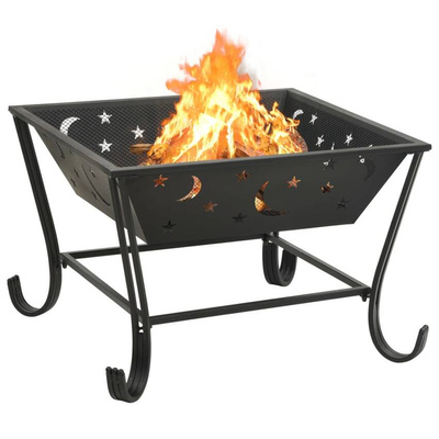 vidaXL Palenisko z pogrzebaczem, 62 cm, XXL, stal