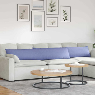 Poduszki na sofę 2 pcs Niebieski dżins 200 x 40 cm tkanina