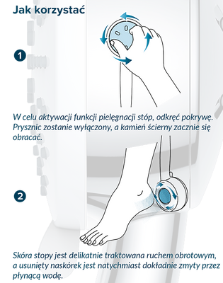 Kamień ŚREDNI do słuchawki Pedicure Shower