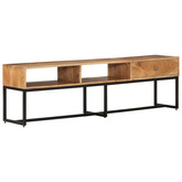 vidaXL Szafka pod TV, 160x30x45 cm, lite drewno akacjowe