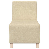 Modułowa sofa bez podłokietników 2 szt. Kremowy tkanina