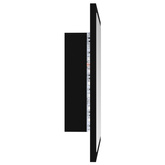 vidaXL Lustro łazienkowe LED, czarne, 40x8,5x37cm, akryl