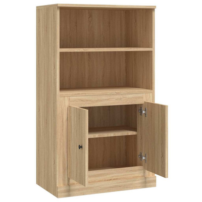 Kredens, dąb sonoma, 60x35,5x103,5 cm, materiał drewnopochodny