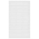 Szafka na CD, biała, 102x16x177,5 cm, materiał drewnopochodny