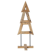 Choinka z podstawą Brązowy 120 cm Lite drewno tekowe