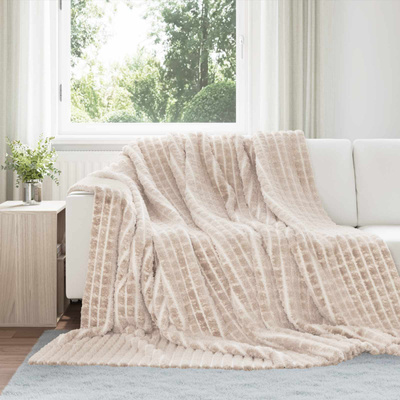 Koce narzutowe 6 pcs Beżowy 240 x 220 cm Polar