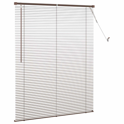 Żaluzja wenecka Ciemnobrązowy ze wzorem 150 x 120 cm 25 mm PVC