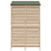 Shed ogrodowy naturalny 106 x 56 x 176,5 cm Drewno Świerkowe