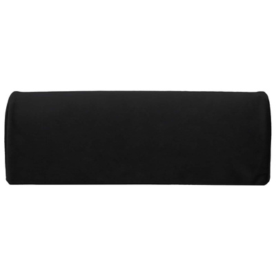 Poduszka na podnóżek Gładki Czarny 42 x 18 x 13 cm Pianka PU