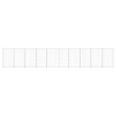 Ściana gabionowa z pokrywami, galwanizowana stal, 600x30x100 cm