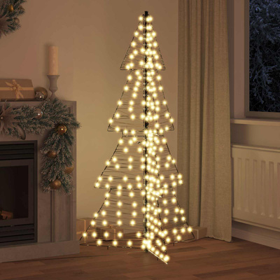 Choinka z 240 diodami LED Ciepła biel 180 cm rattan