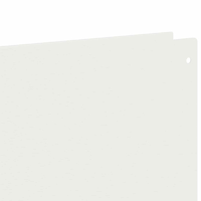 Krawężnik do trawnika 10 szt. 100 x 22 cm Stal Biały