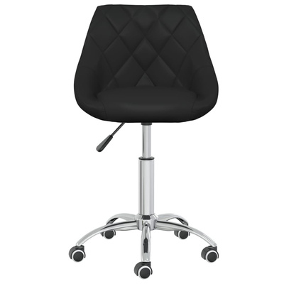 vidaXL Obrotowe krzesła stołowe, 4 szt., czarne, sztuczna skóra model standard