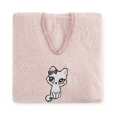 Ponczo różowy 60x120