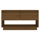 vidaXL Szafka pod TV, miodowy brąz, 74x34x40 cm, lite drewno sosnowe