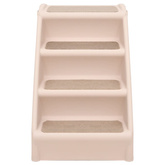 Składane schodki dla psa, kremowe, 62 x 40 x 49,5 cm