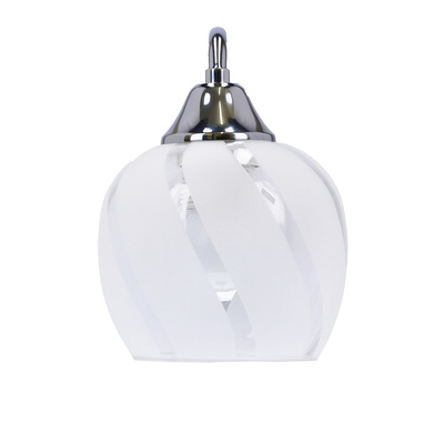 Prego lampa kinkiet chromowany E27 klosz bezbarwny 21-09449