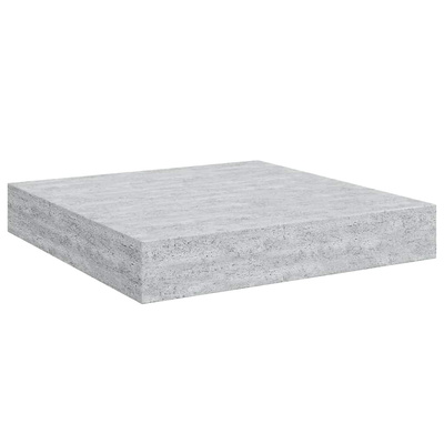 vidaXL Półki ścienne, 2 szt., szarość betonu, 23 x 23,5 x 3,8 cm, MDF