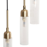 Lampa Wisząca Złota Szklana 6xG9 Abruzzo Speranza