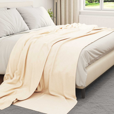 Koce narzutowe 6 pcs Kremowy 240 x 220 cm Polar